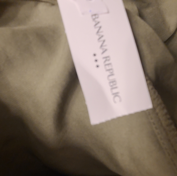 Banana Republic  Olive Green Bow Tie  Back Top - Picture 15 of 15